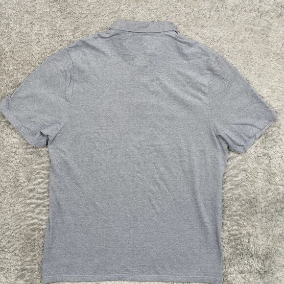 Buffalo David Bitton Men's Adult Size 2XL Polo Classic Gray Cotton Short Sleeve - Picture 8 of 8